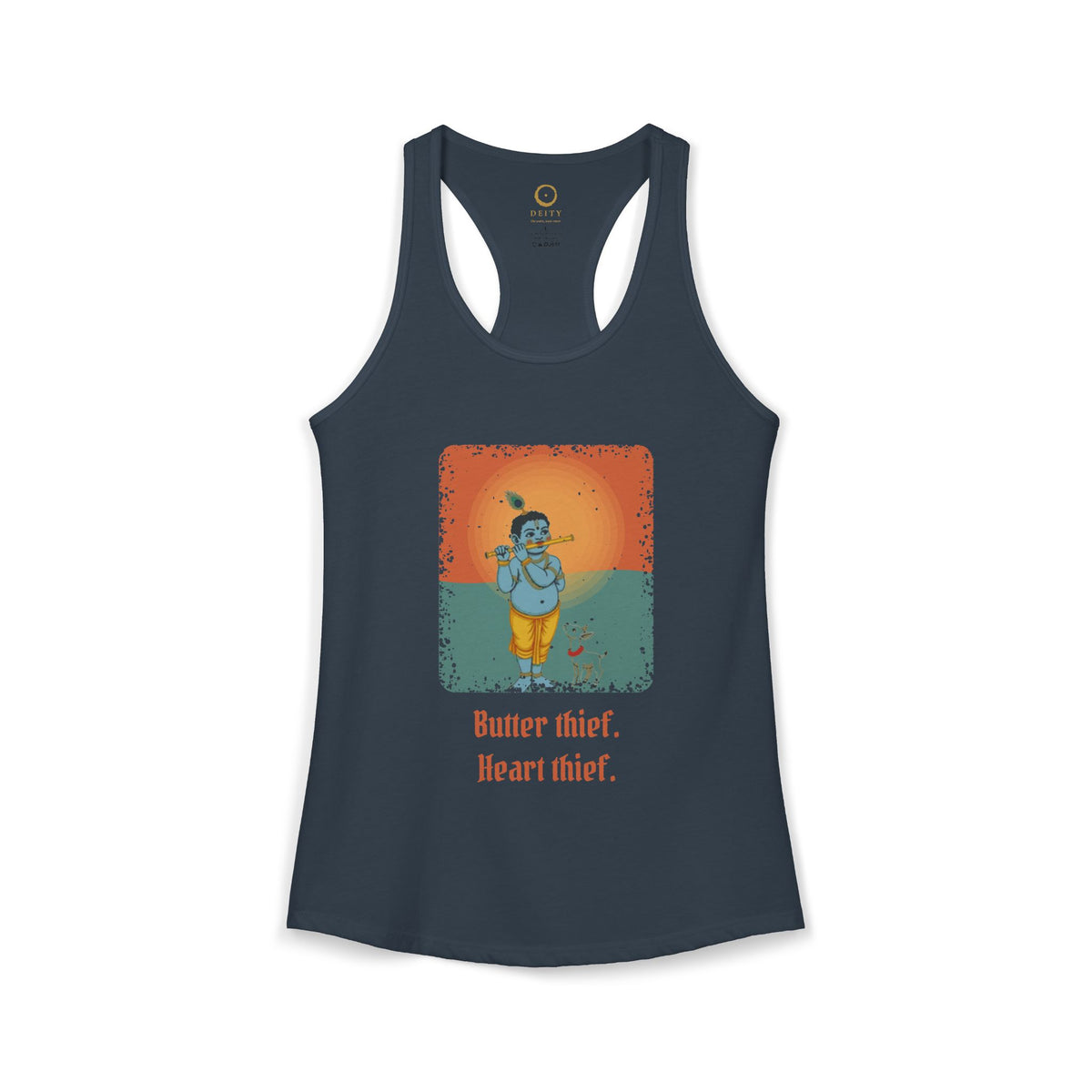 Krishna: Protector of Cows — Women's Racerback Tank