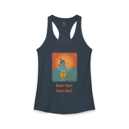 Krishna: Protector of Cows — Women's Racerback Tank