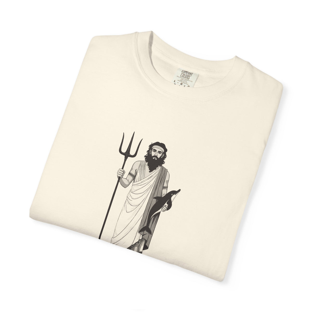 Poseidon: The Earth-Shaker — Garment-Dyed One-Ink Tee