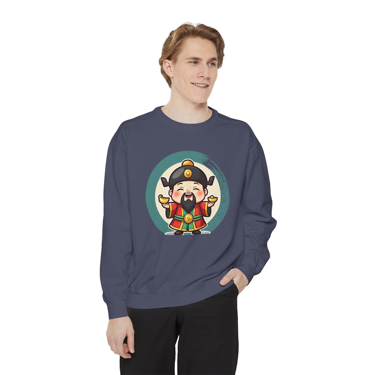 Caishen: Inviting Wealth and Treasure — Garment-Dyed Sweatshirt