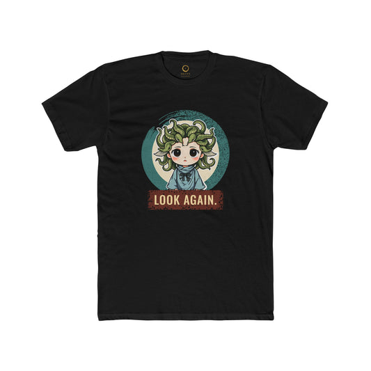Medusa · “Look again.” — Unisex T-Shirt