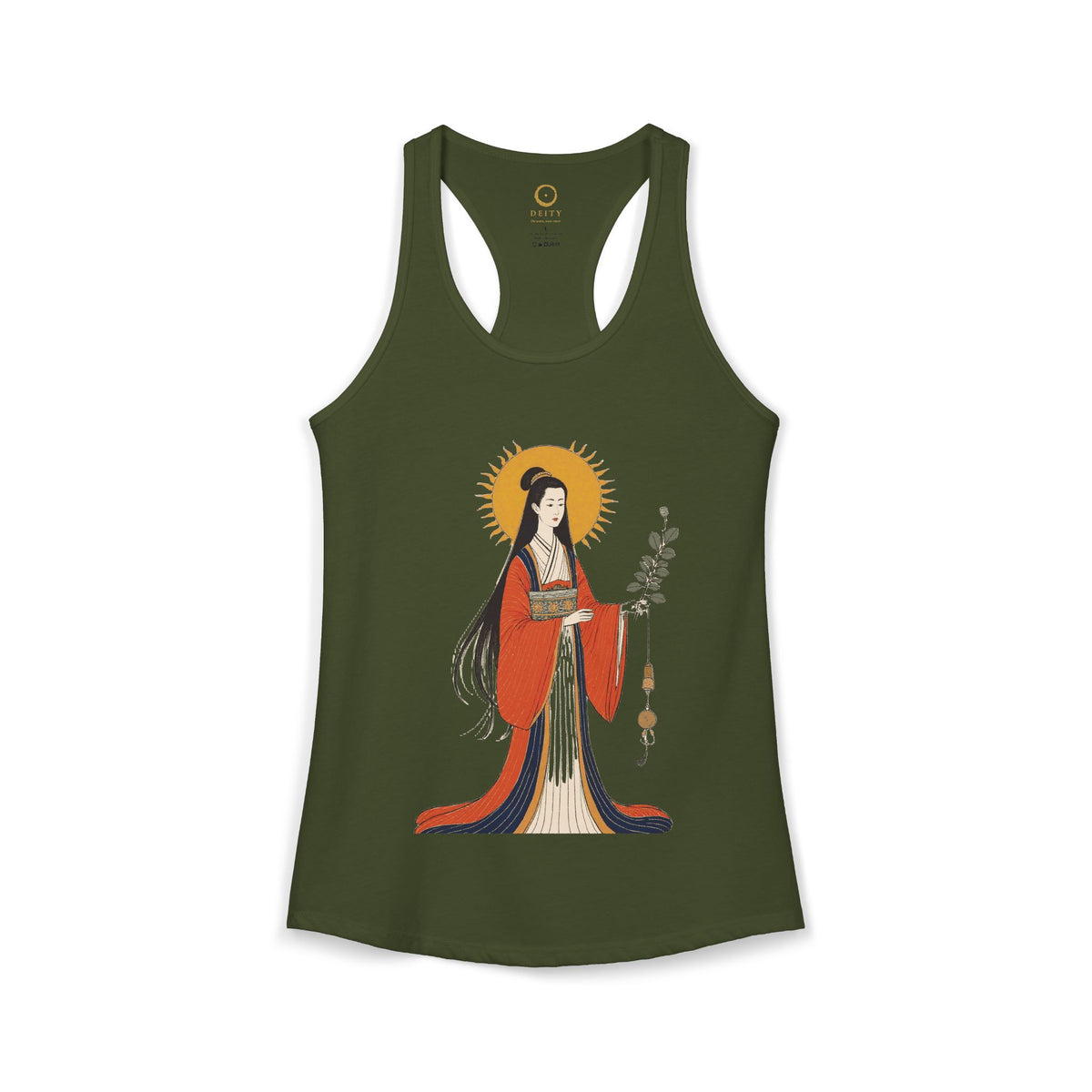 Amaterasu: She Who Shines in Heaven — Women's Racerback Tank