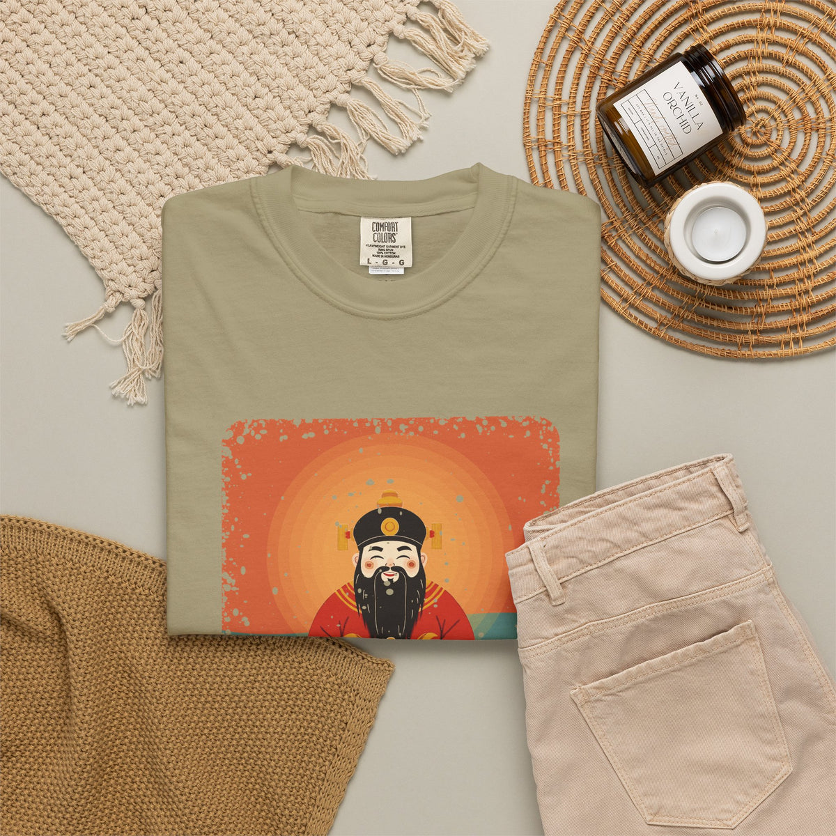 Caishen: The Civil God of Wealth — Garment-Dyed T-Shirt