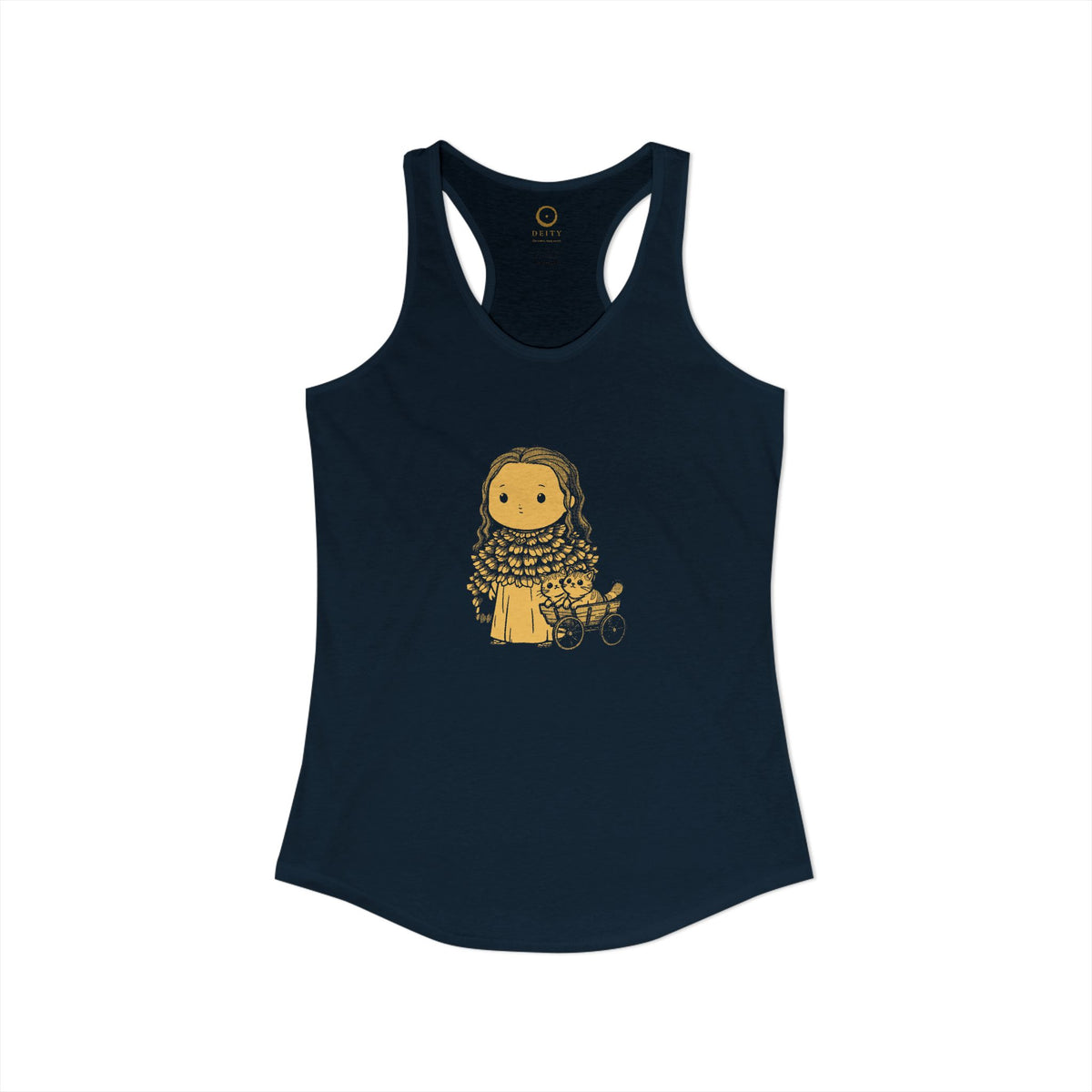 Freyja: Cats at the Reins — Women's Racerback Tank