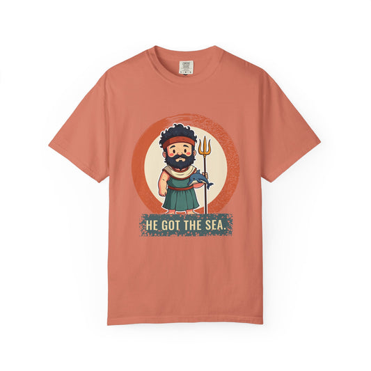 Poseidon: Giver of Safety — Garment-Dyed T-Shirt