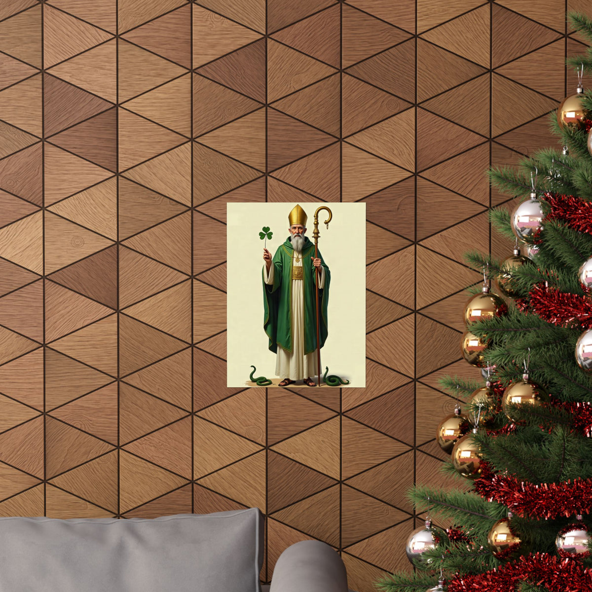 St Patrick: Three Leaves, One God — Art Print