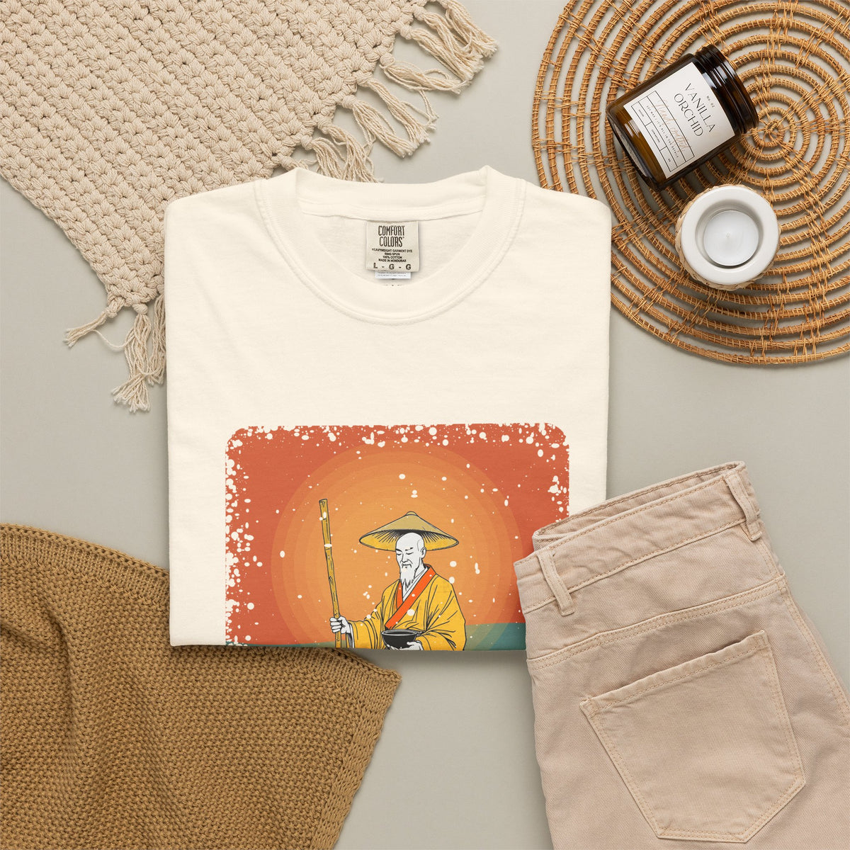 Kōbō Daishi · “Never walking alone.” — Garment-Dyed T-Shirt