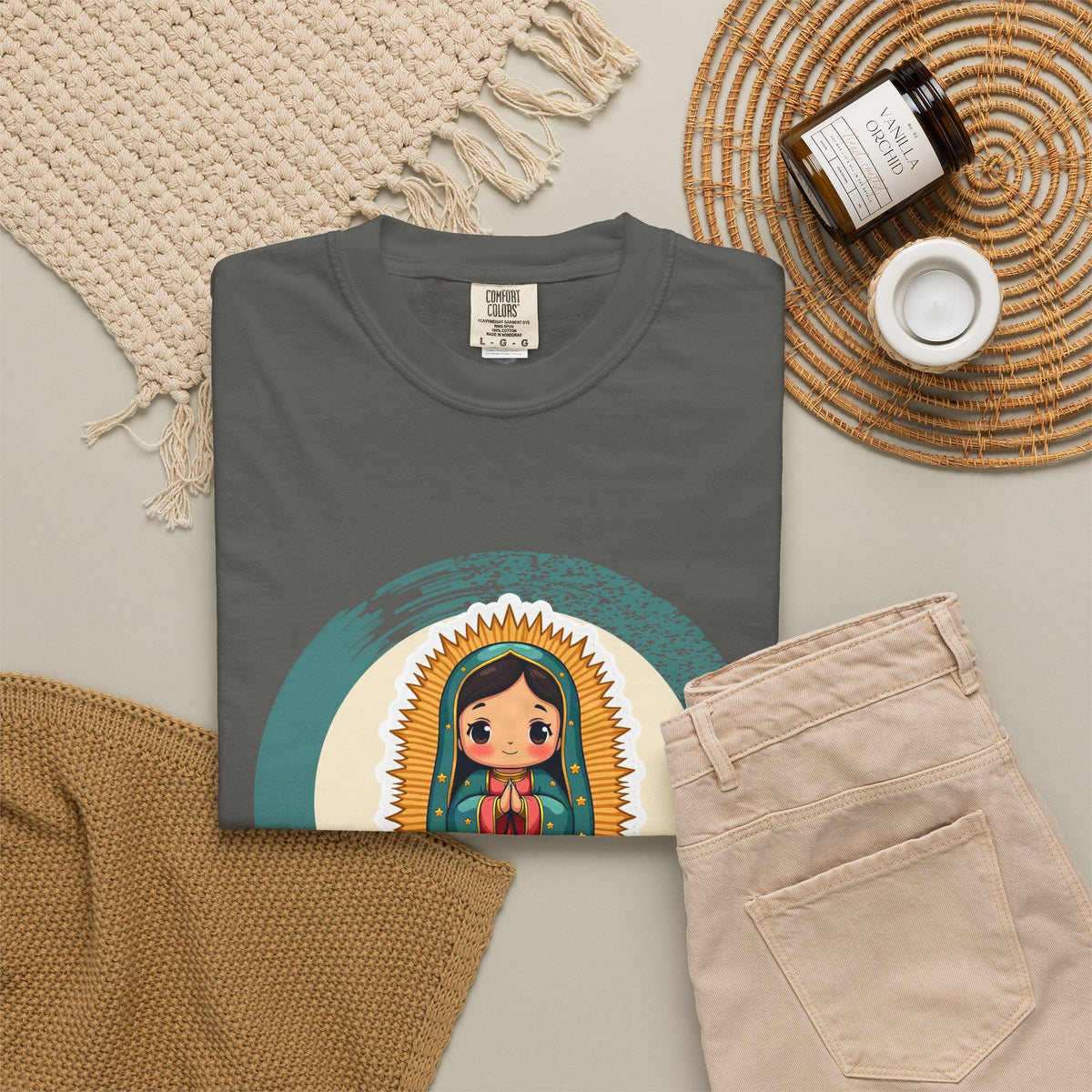 Our Lady of Guadalupe · “Roses in December.” — Garment-Dyed T-Shirt