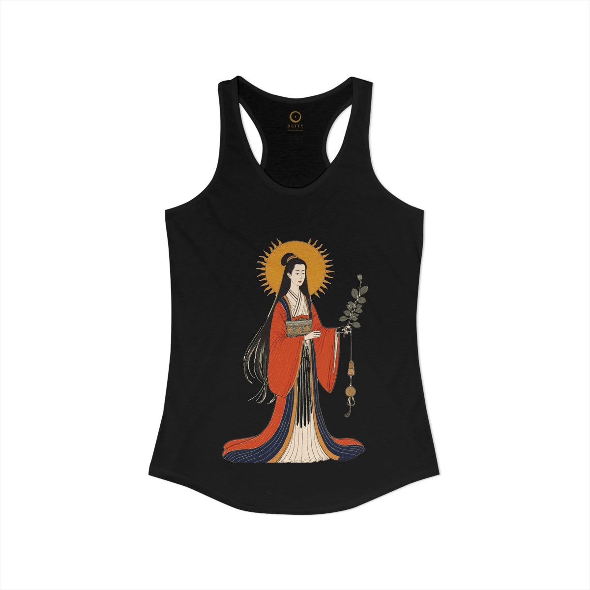 Amaterasu: She Who Shines in Heaven — Women's Racerback Tank