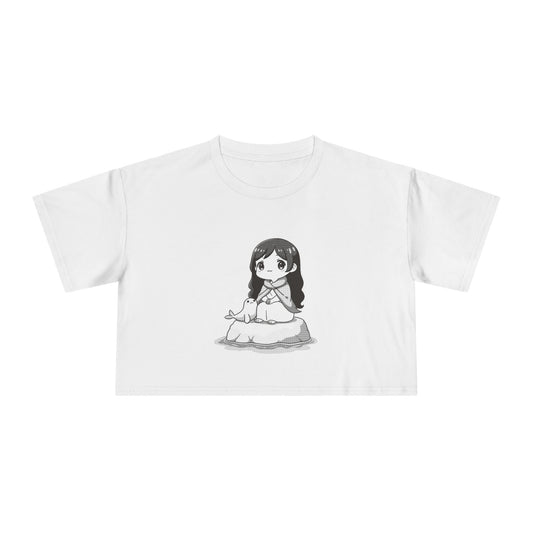 Selkie: Grey Selkie of Sule Skerry — Women's Crop Tee