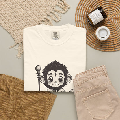 Hanuman · “Brought the whole mountain.” — Garment-Dyed One-Ink Tee