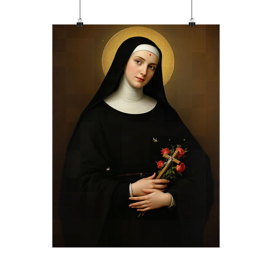 St Rita of Cascia: The Rose in Winter — Art Print