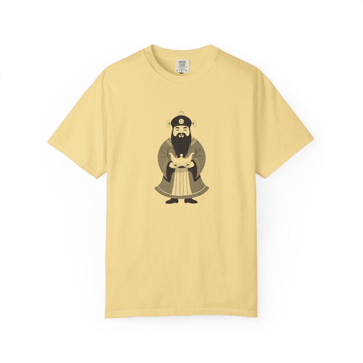 Caishen: The Civil God of Wealth — Garment-Dyed One-Ink Tee