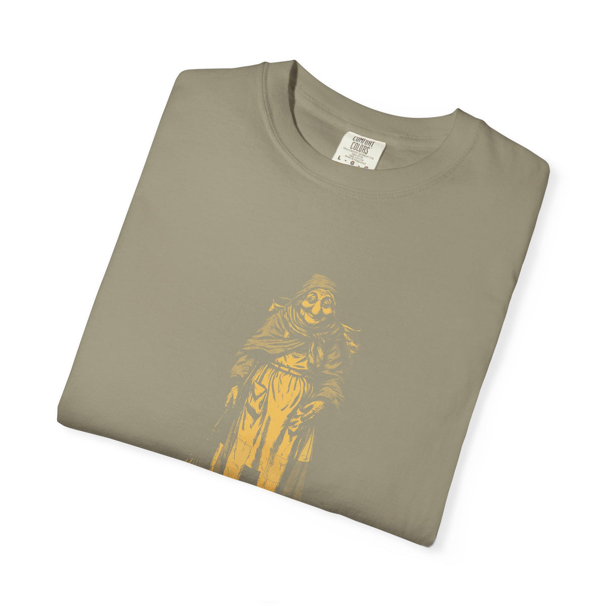 La Befana · “Sweep the old year out.” — Garment-Dyed One-Ink Tee