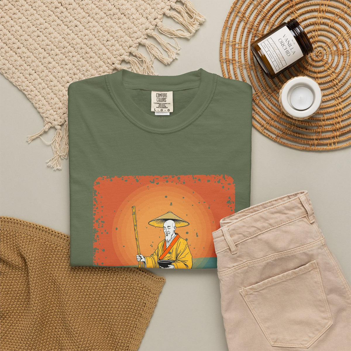 Kōbō Daishi · “Never walking alone.” — Garment-Dyed T-Shirt