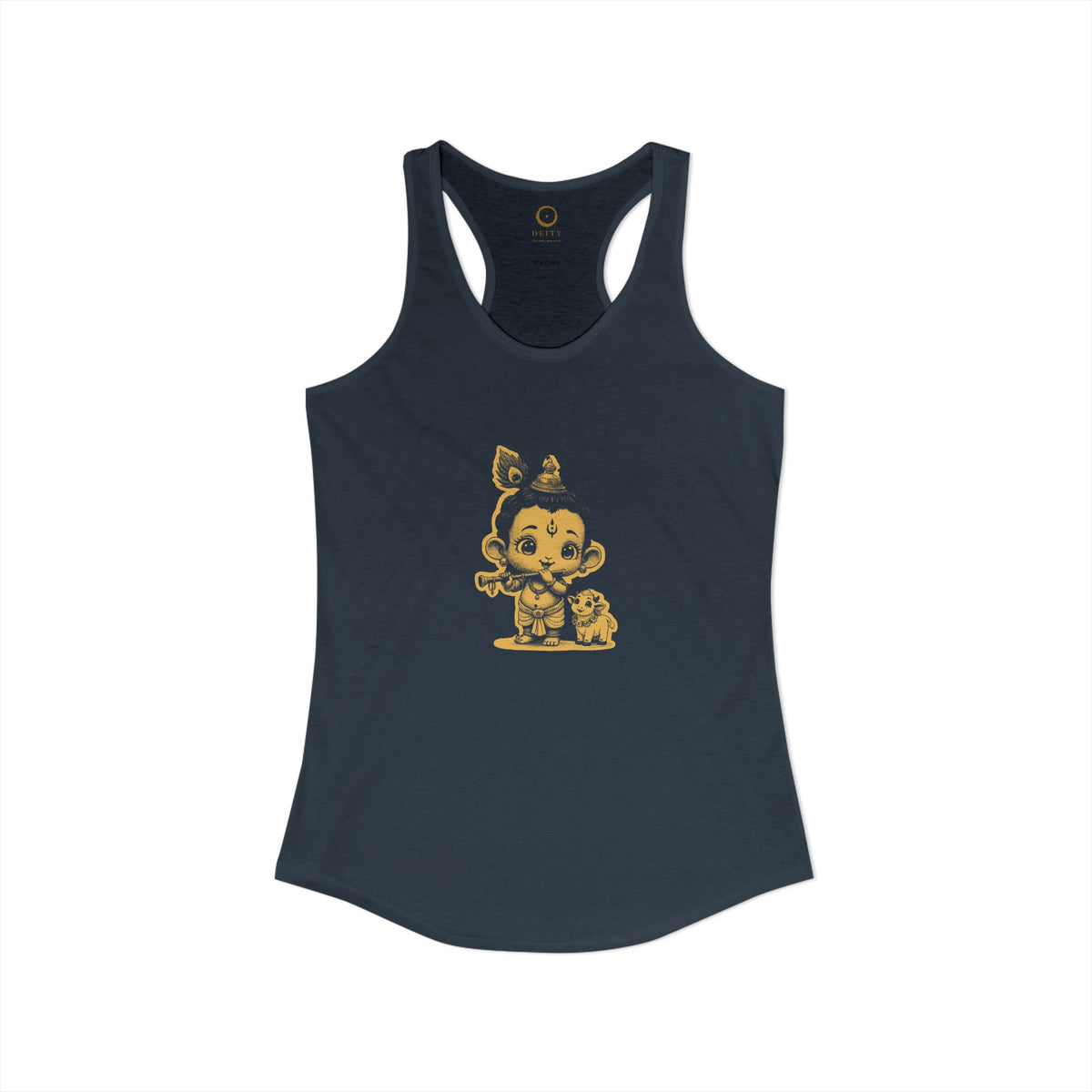 Krishna: Holder of the Flute — Women's Racerback Tank