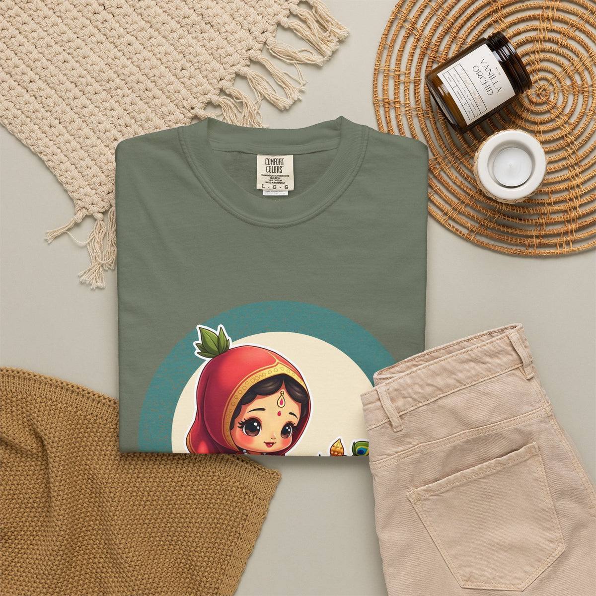 Radha · “Her name comes first.” — Garment-Dyed T-Shirt