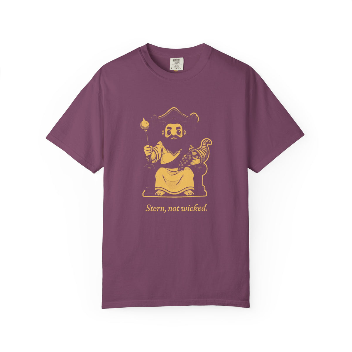 Hades · “Stern, not wicked.” — Garment-Dyed One-Ink Tee