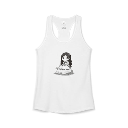 Selkie: Grey Selkie of Sule Skerry — Women's Racerback Tank