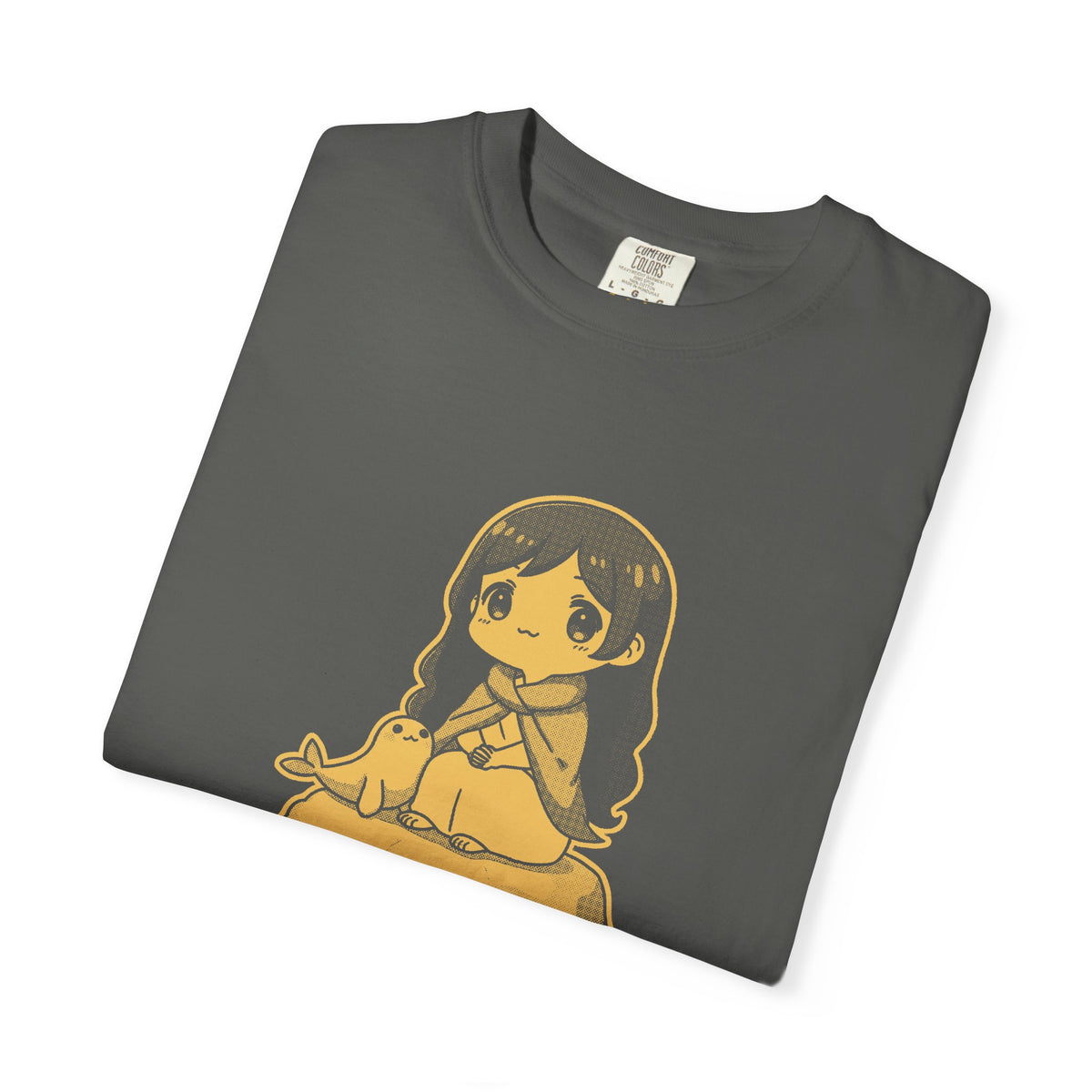 Selkie · “Land legs, sea heart.” — Garment-Dyed One-Ink Tee