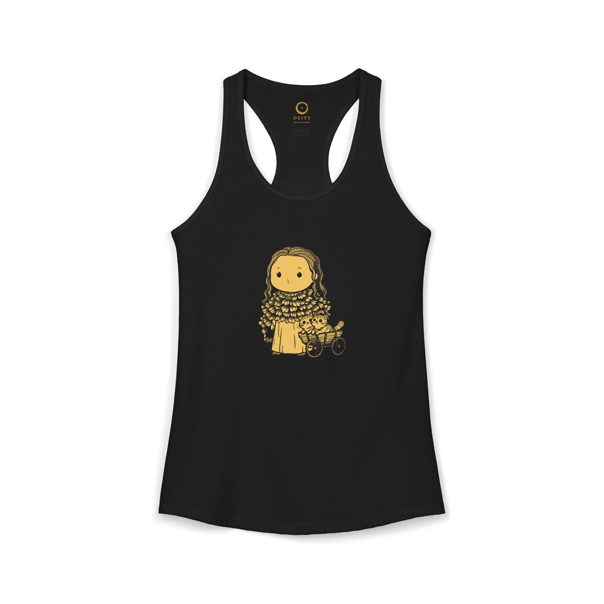 Freyja: Cats at the Reins — Women's Racerback Tank