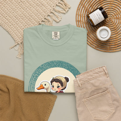 Aphrodite · “Riding a goose, obviously.” — Garment-Dyed T-Shirt