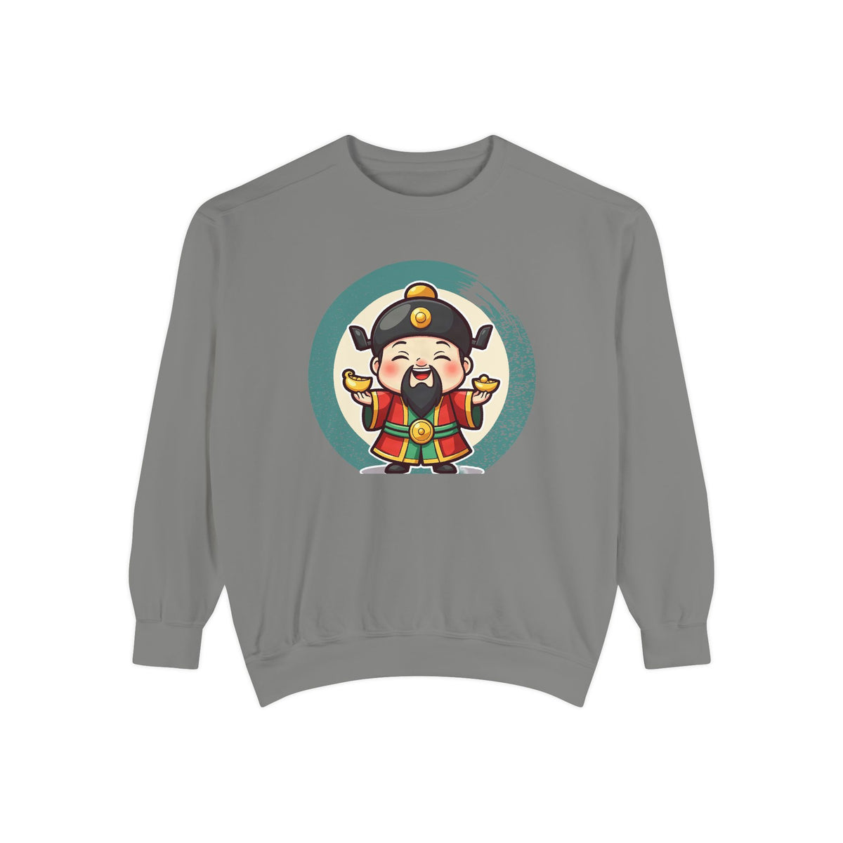 Caishen: Inviting Wealth and Treasure — Garment-Dyed Sweatshirt