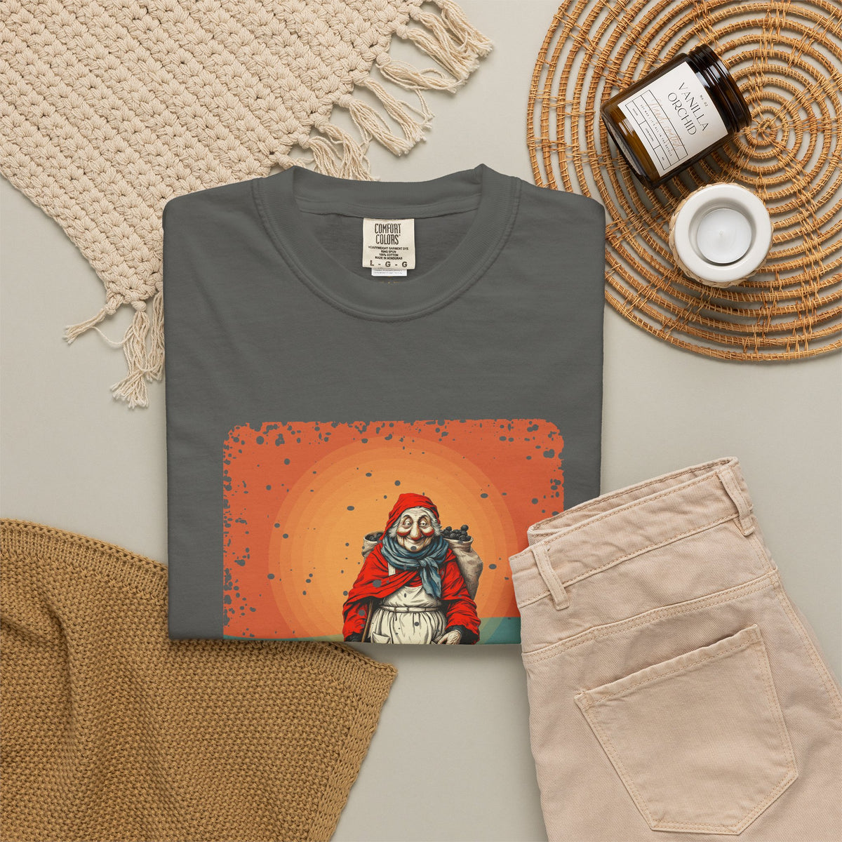 La Befana · “Sweep the old year out.” — Garment-Dyed T-Shirt