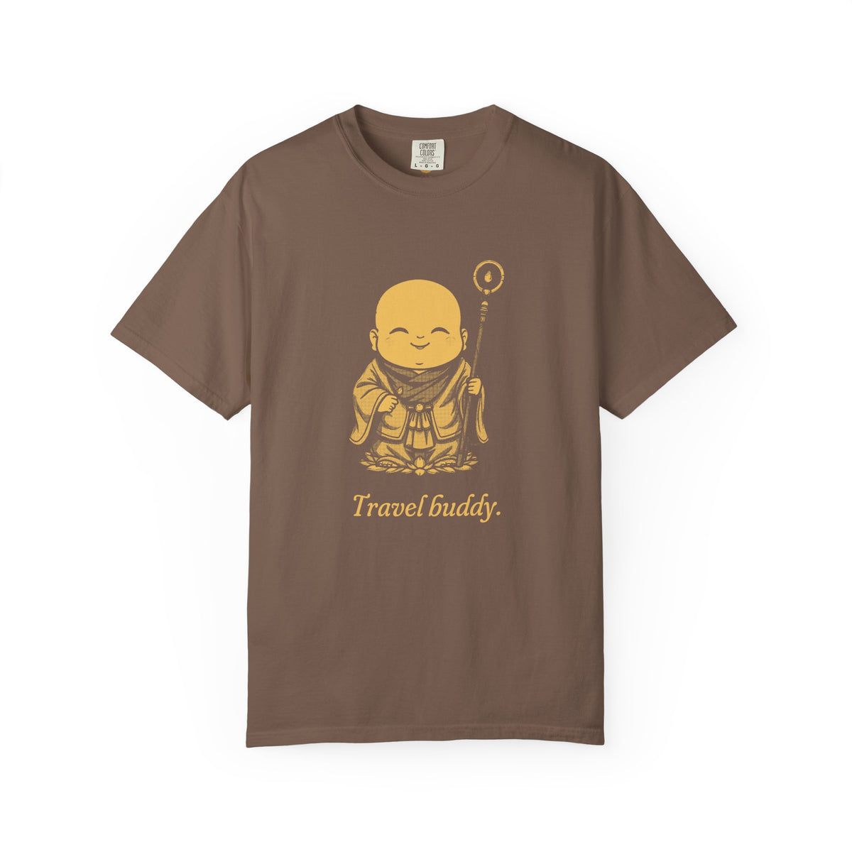 Jizō · “Travel buddy.” — Garment-Dyed One-Ink Tee