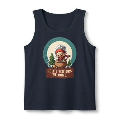 Baba Yaga: Grandmother Witch — Unisex Muscle Tank