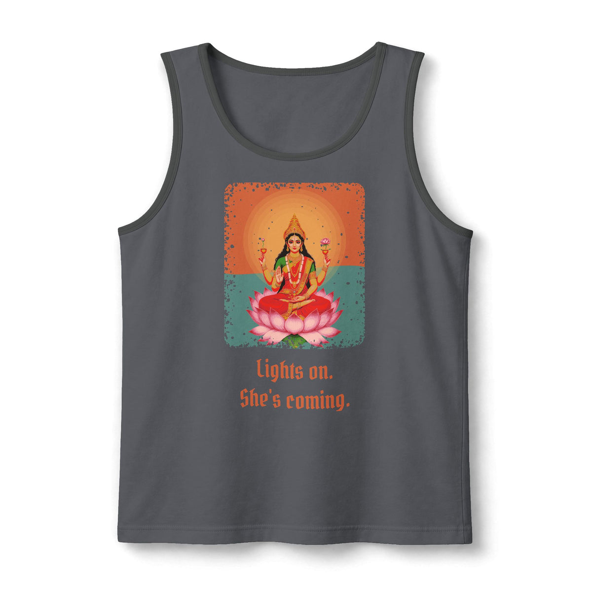 Lakshmi: As Beautiful as a Lotus — Unisex Muscle Tank