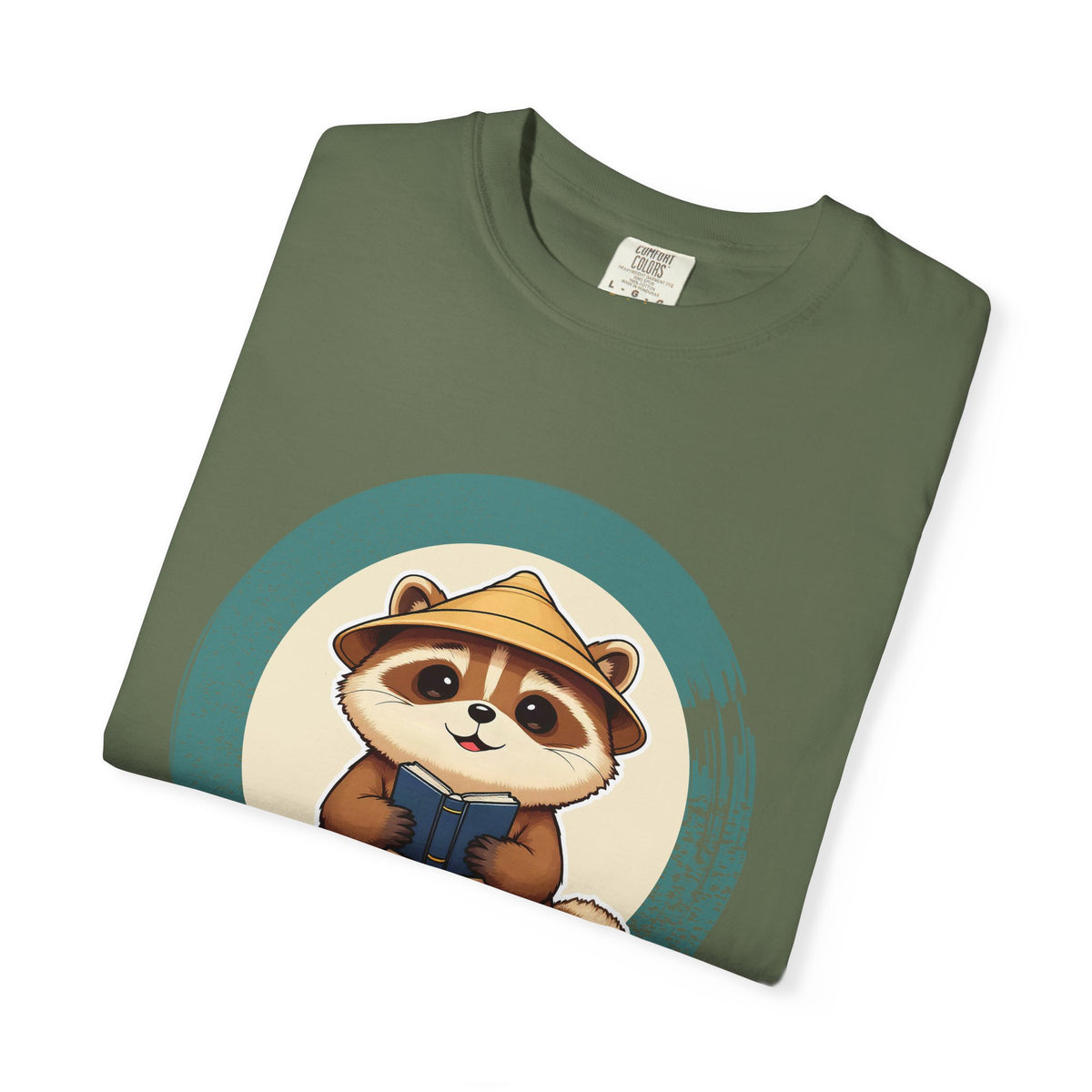 Tanuki: Lucky Greeter at the Shop Door — Garment-Dyed T-Shirt