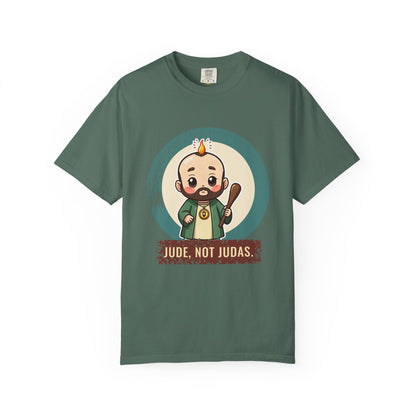 St Jude Thaddeus: Bearer of the Pentecost Flame — Garment-Dyed T-Shirt