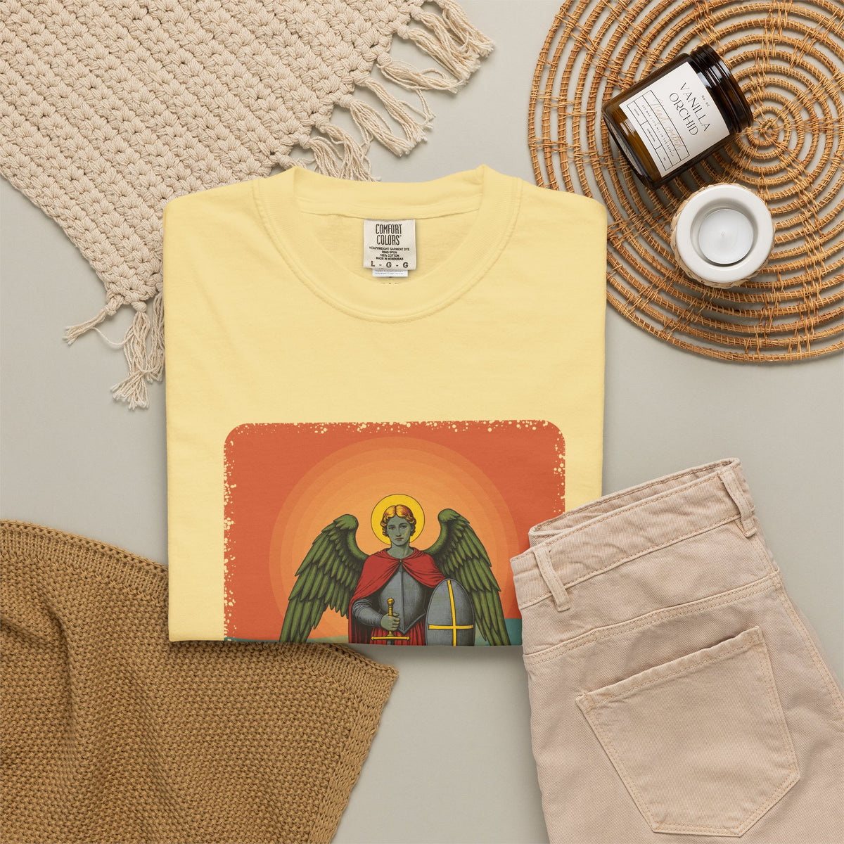 St Michael the Archangel: Chief Commander of Heaven — Garment-Dyed T-Shirt
