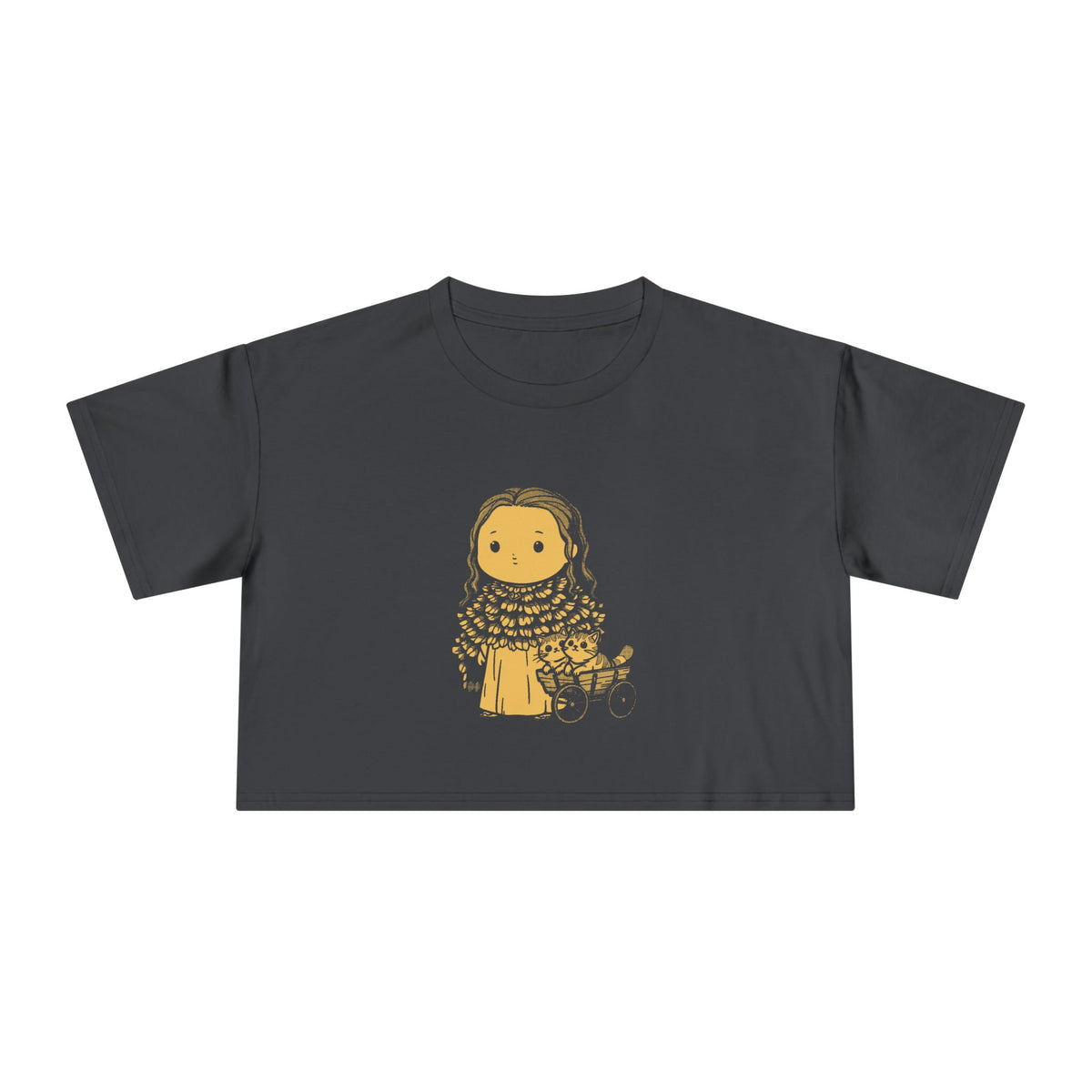 Freyja: Cats at the Reins — Women's Crop Tee