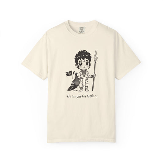 Murugan: Two Companions from One Tree — Garment-Dyed One-Ink Tee