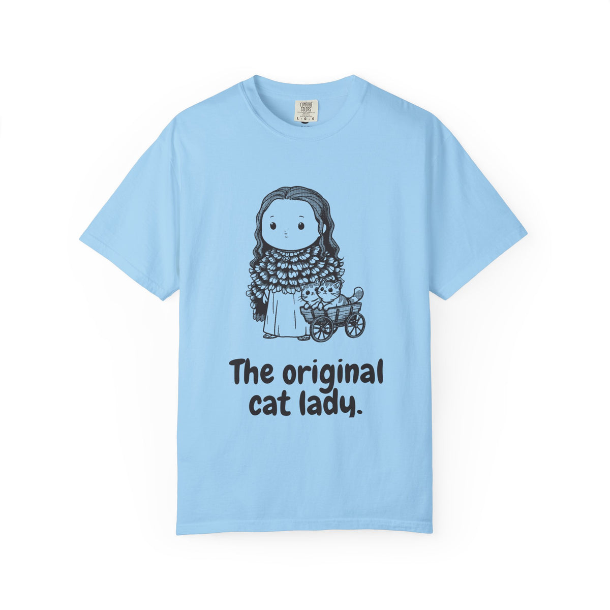 Freyja · “The original cat lady.” — Garment-Dyed One-Ink Tee