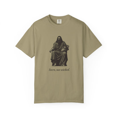 Hades · “Stern, not wicked.” — Garment-Dyed One-Ink Tee