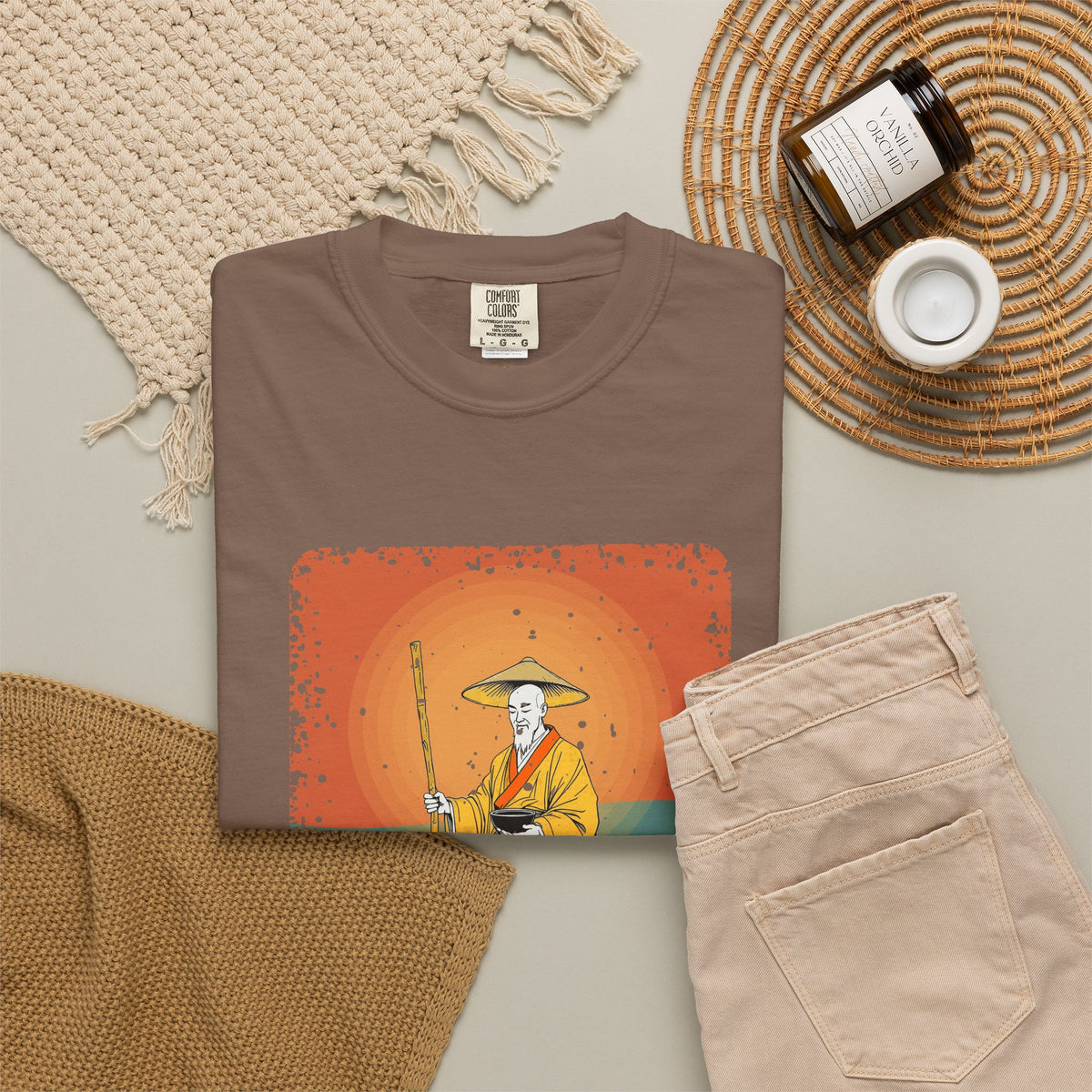 Kōbō Daishi · “Never walking alone.” — Garment-Dyed T-Shirt