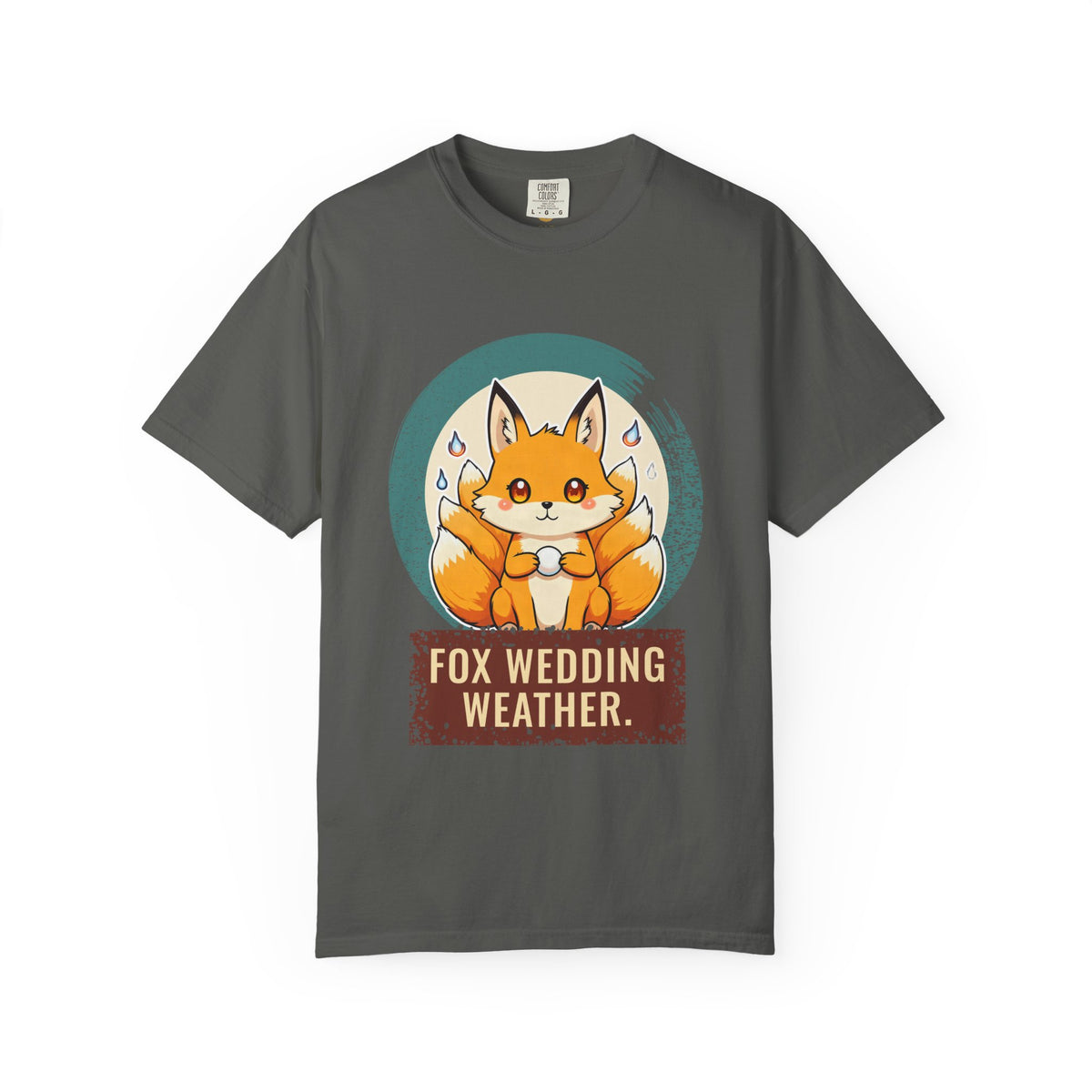 Kitsune · “Fox wedding weather.” — Garment-Dyed T-Shirt
