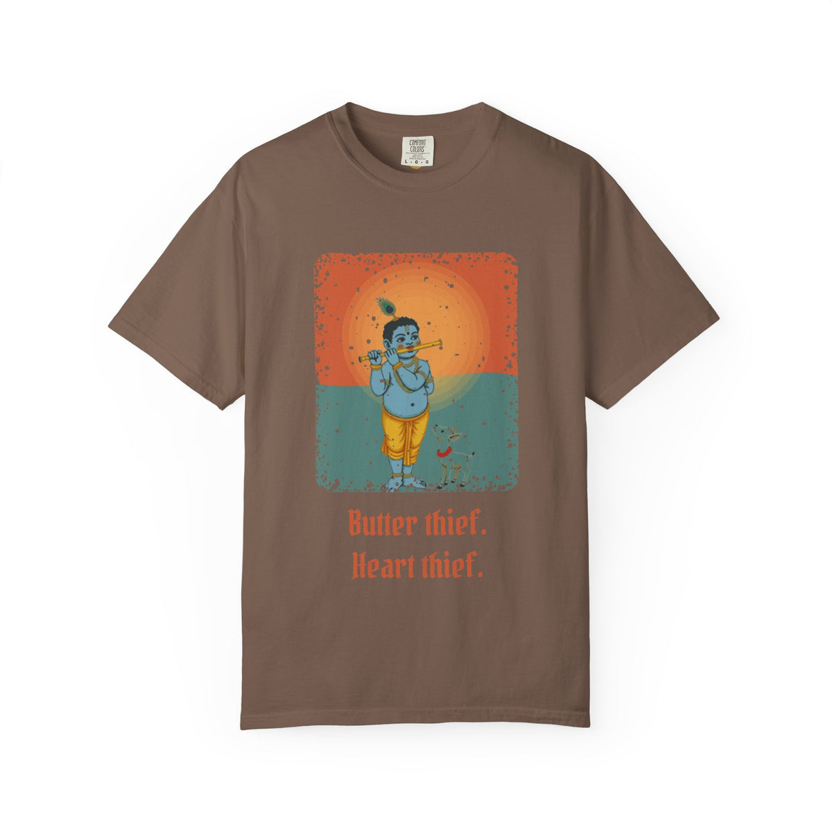 Krishna · “Butter thief. Heart thief.” — Garment-Dyed T-Shirt