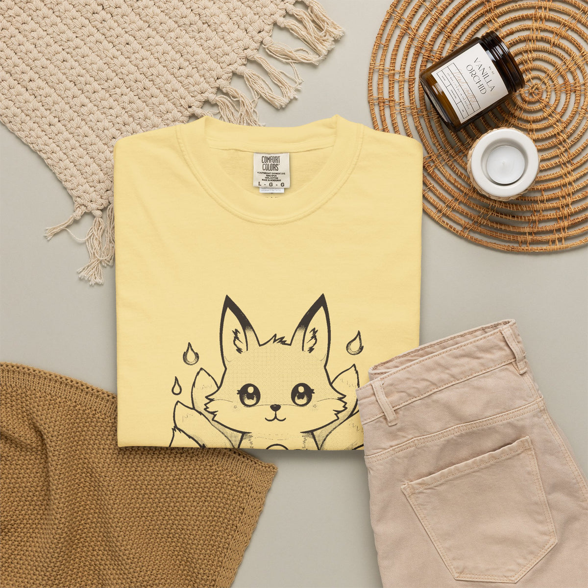 Kitsune · “Fox wedding weather.” — Garment-Dyed One-Ink Tee