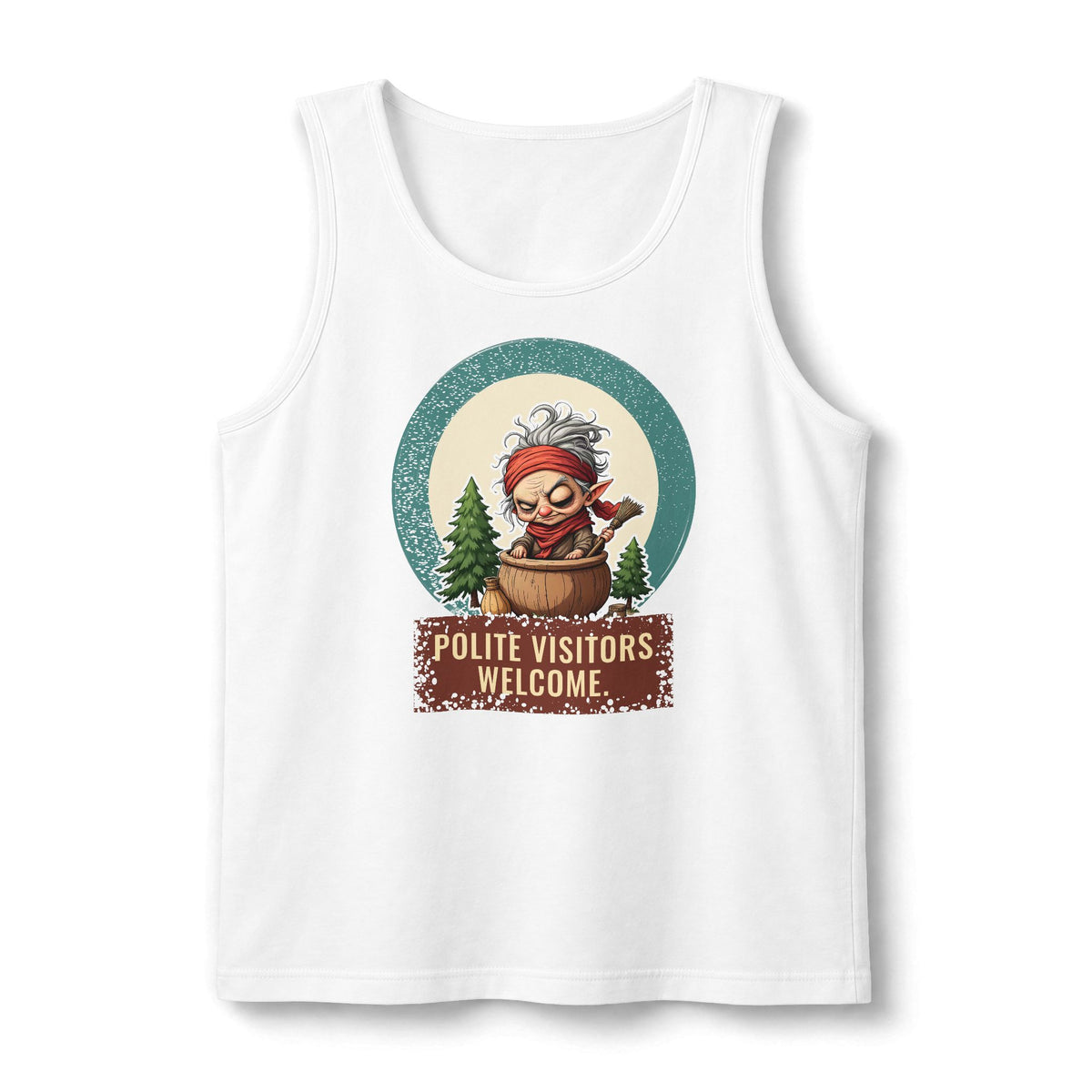 Baba Yaga: Grandmother Witch — Unisex Muscle Tank