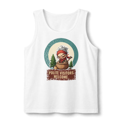 Baba Yaga: Grandmother Witch — Unisex Muscle Tank