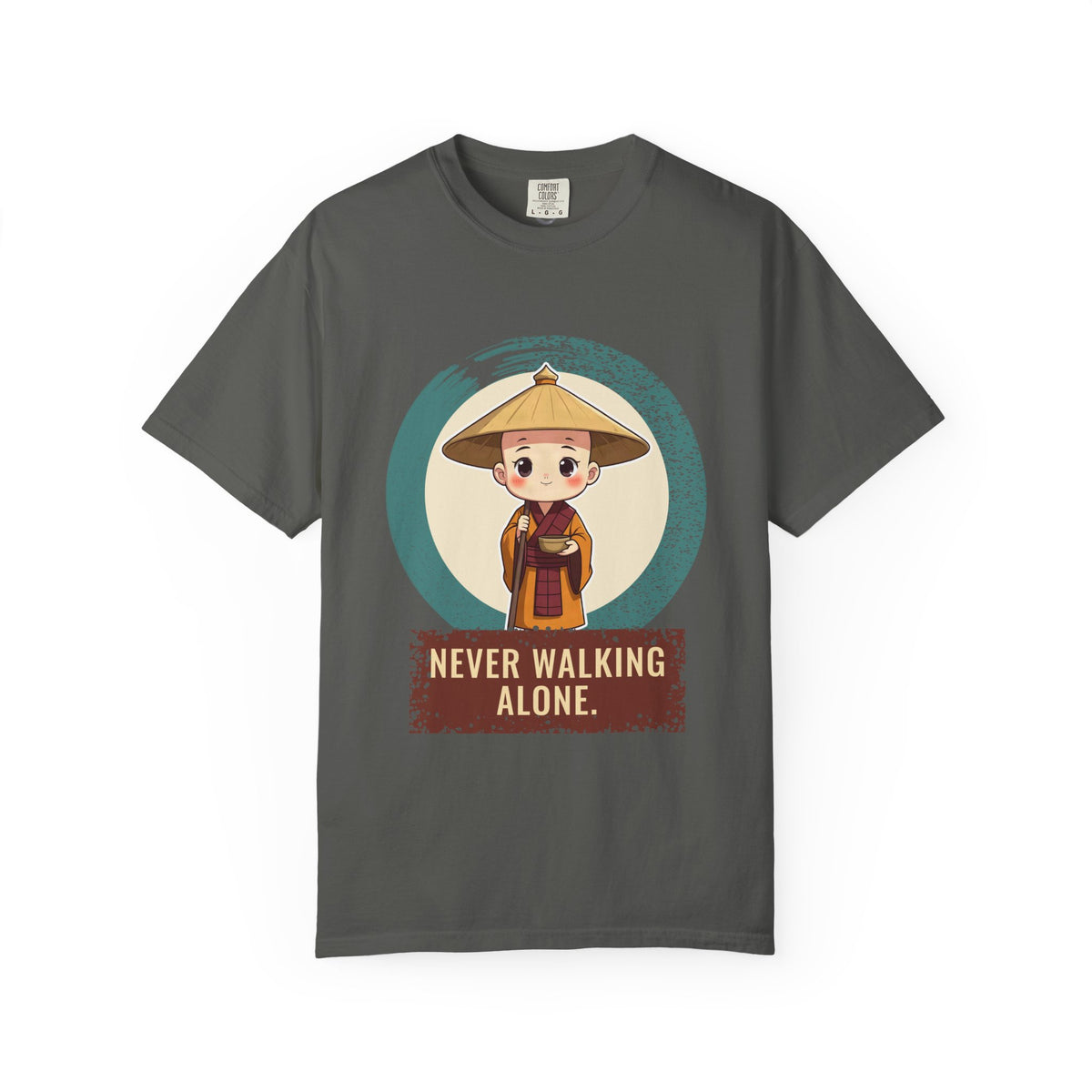 Kōbō Daishi · “Never walking alone.” — Garment-Dyed T-Shirt