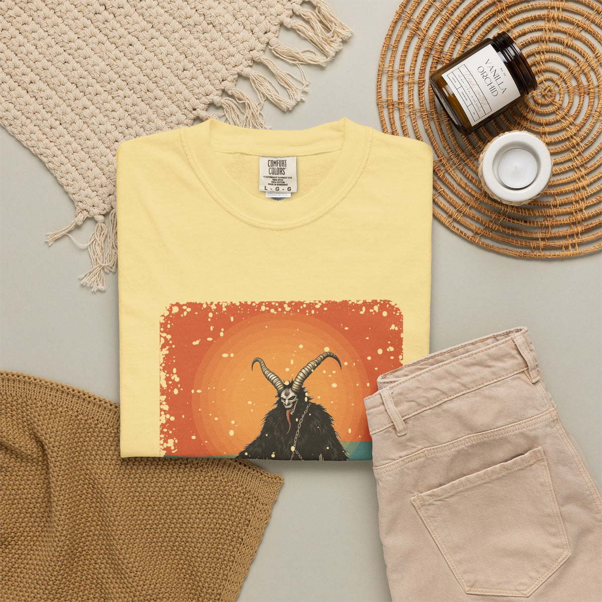 Krampus: Driver of Winter Spirits — Garment-Dyed T-Shirt