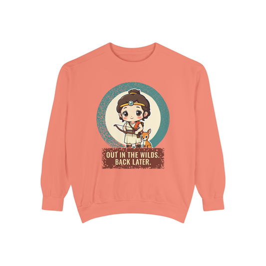 Artemis: Potnia Theron, Lady of Wild Things — Garment-Dyed Sweatshirt