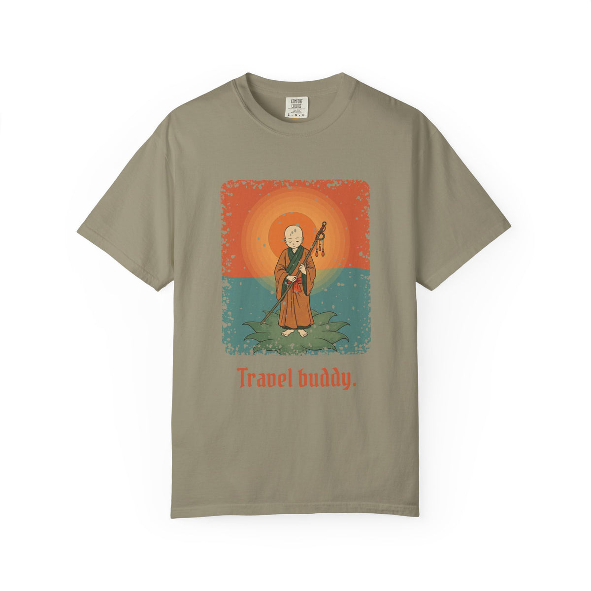 Jizō · “Travel buddy.” — Garment-Dyed T-Shirt