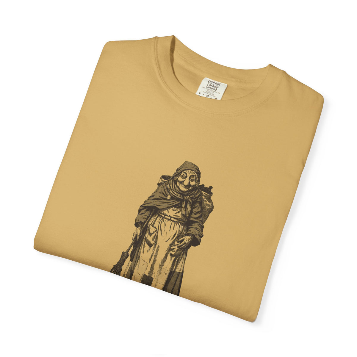 La Befana · “Sweep the old year out.” — Garment-Dyed One-Ink Tee
