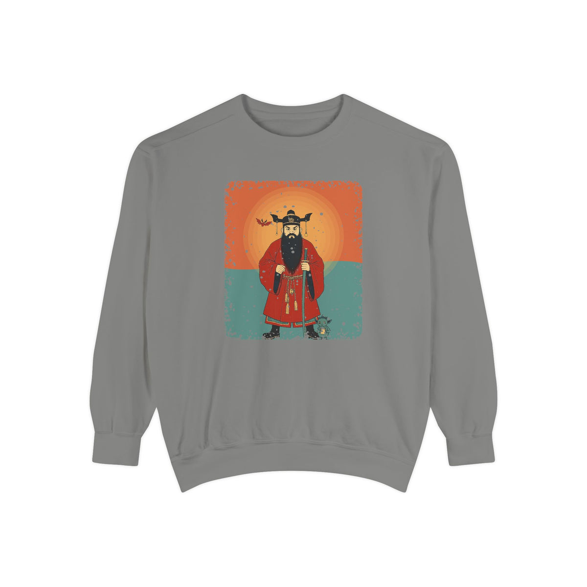Zhong Kui: The Demon Queller — Garment-Dyed Sweatshirt